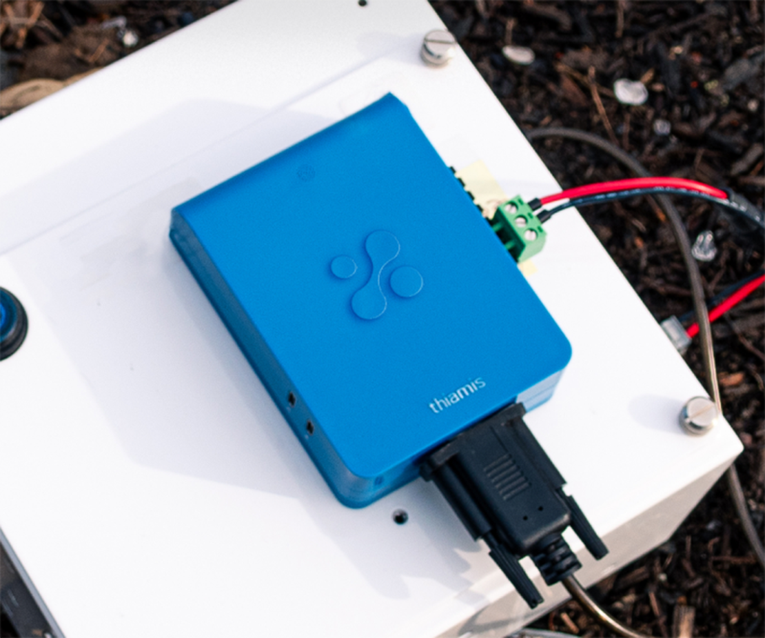 Aethair Thiamis connected to a third-party dust monitoring sensor.