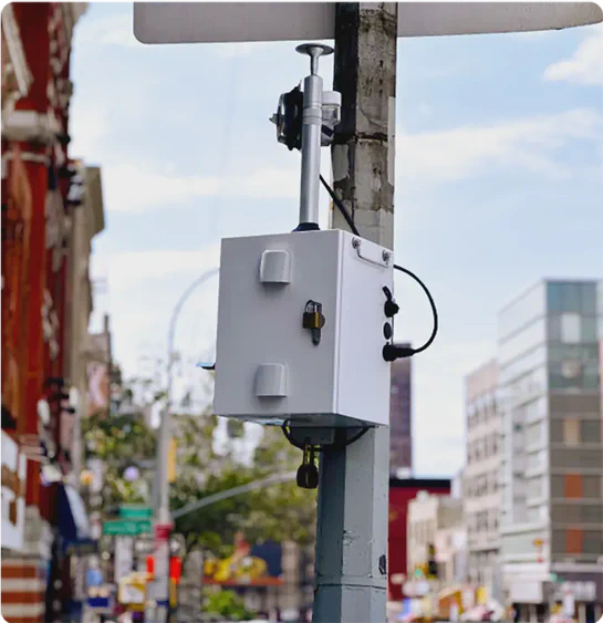 Thiamis housed inside a TSI dust monitoring enclosure with a heated inlet.