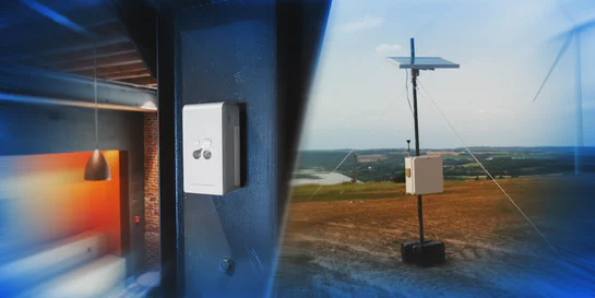 Indoor and outdoor air quality monitors deployed across a building and its surrounding site